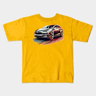 Tesla Model X Kids T-Shirt